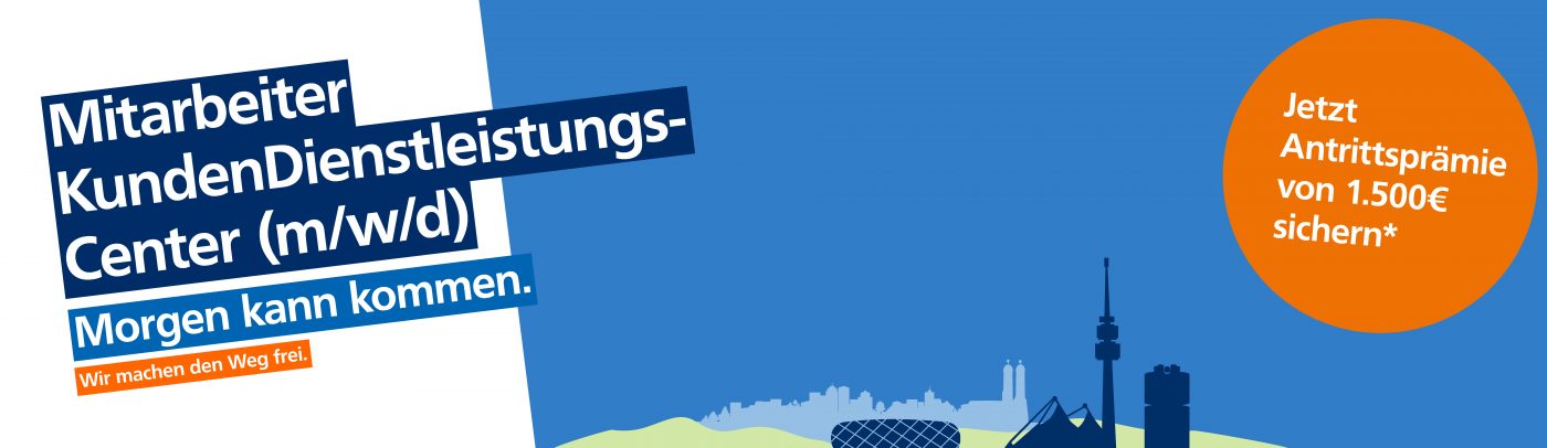 Mitarbeiter KundenDienstleistungsCenter (m/w/d) in Voll- oder Teilzeit (mind. 25h/Woche)